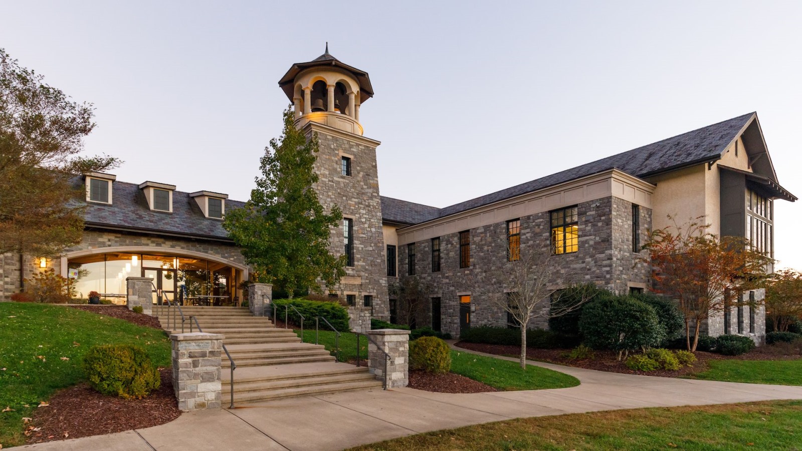 Beautiful campus scene