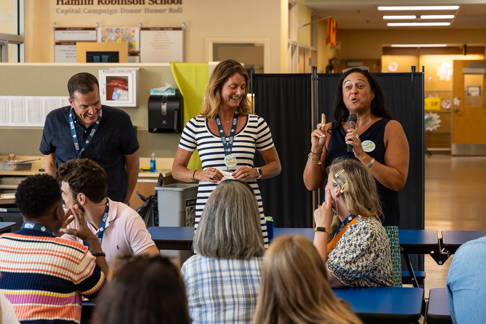 3 Leaders known as the "fun squad" Laughing