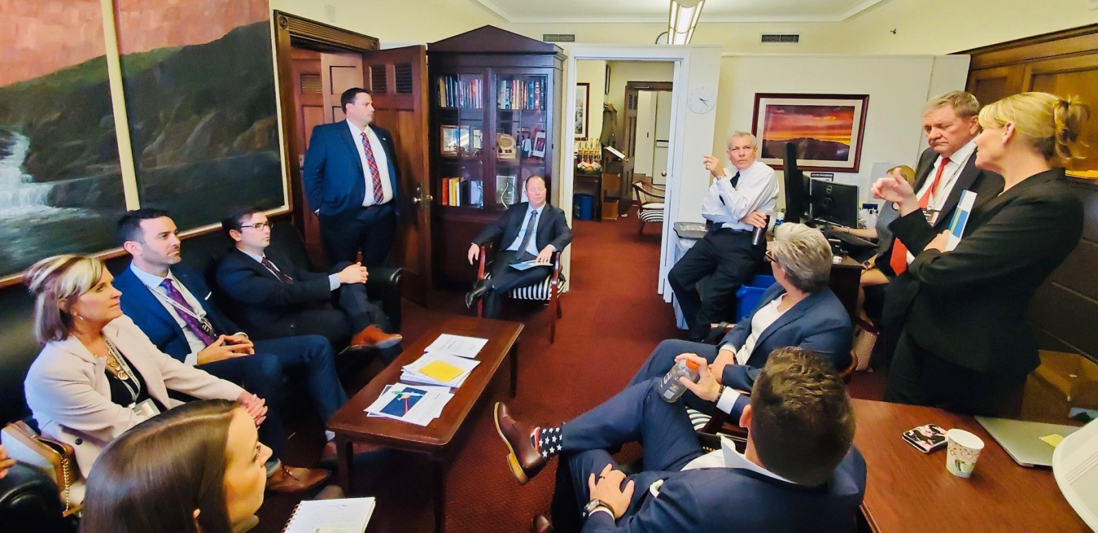 AMA delegates and members participating in NAA Advocate meetings