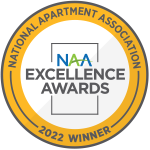 National Apartment Association EXCELLENCE AWARDS 2022 WINNER