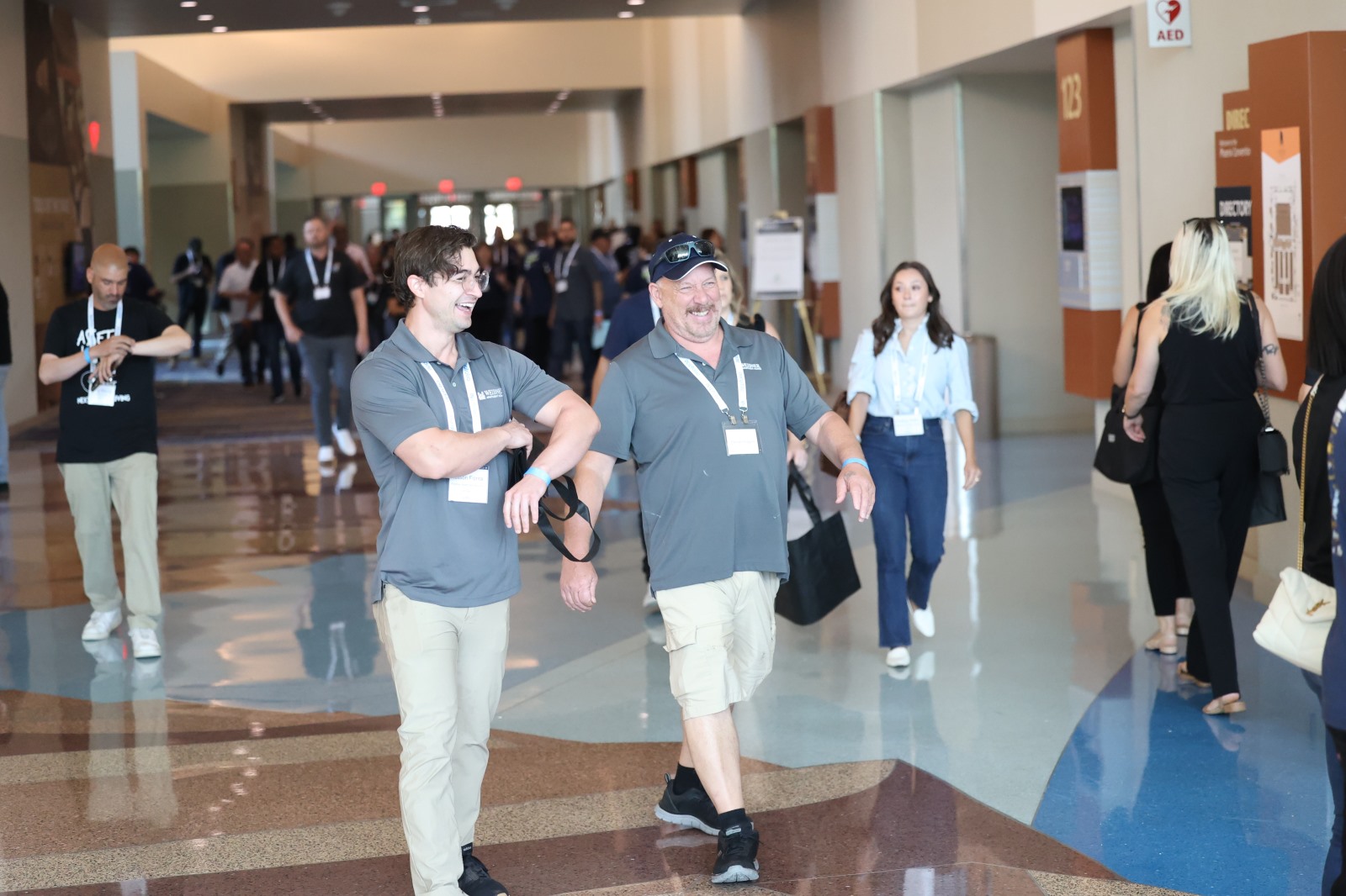 Attendees networking at the AMA Trade Show