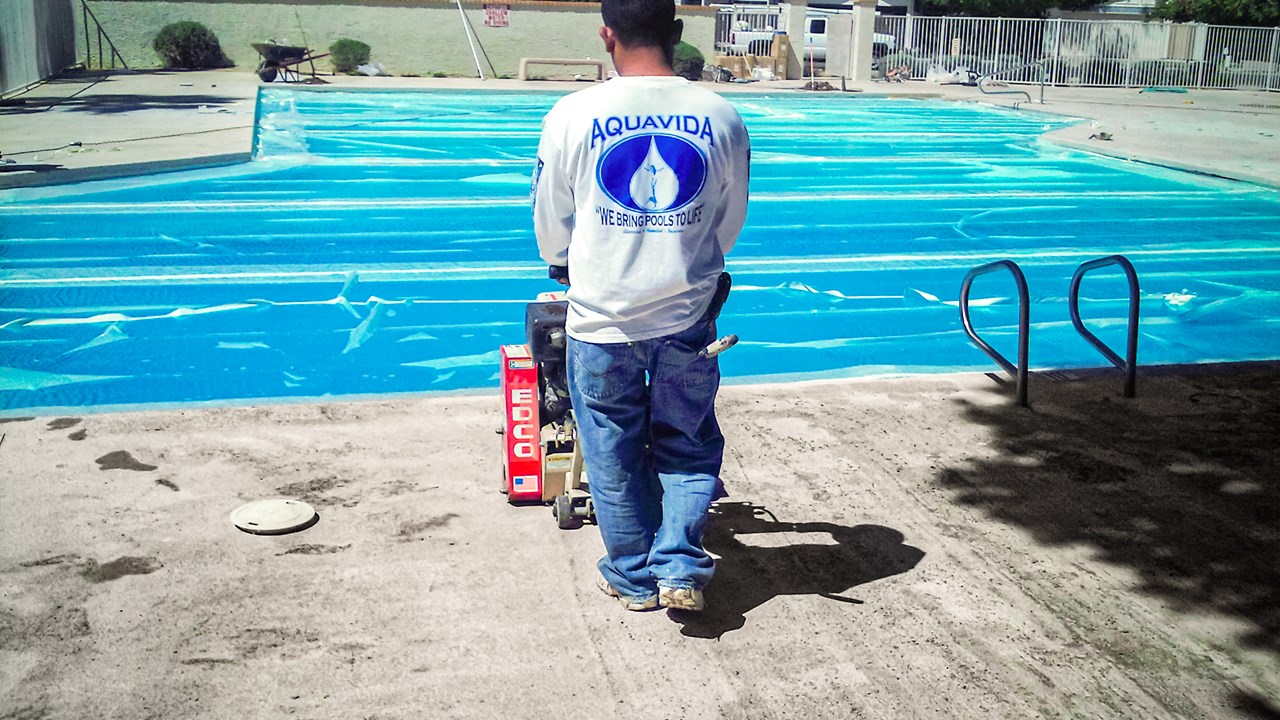 Commercial Swimming Pool Deck Resurfacing