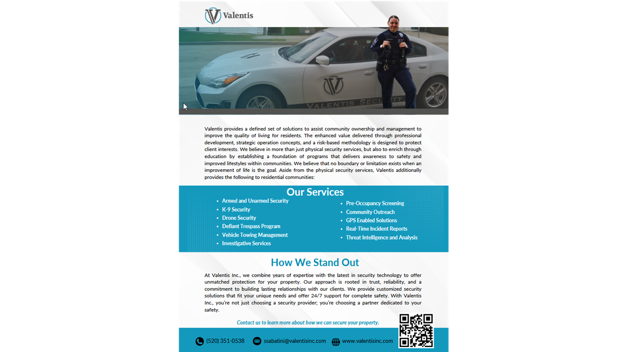 Residential Security - More Details