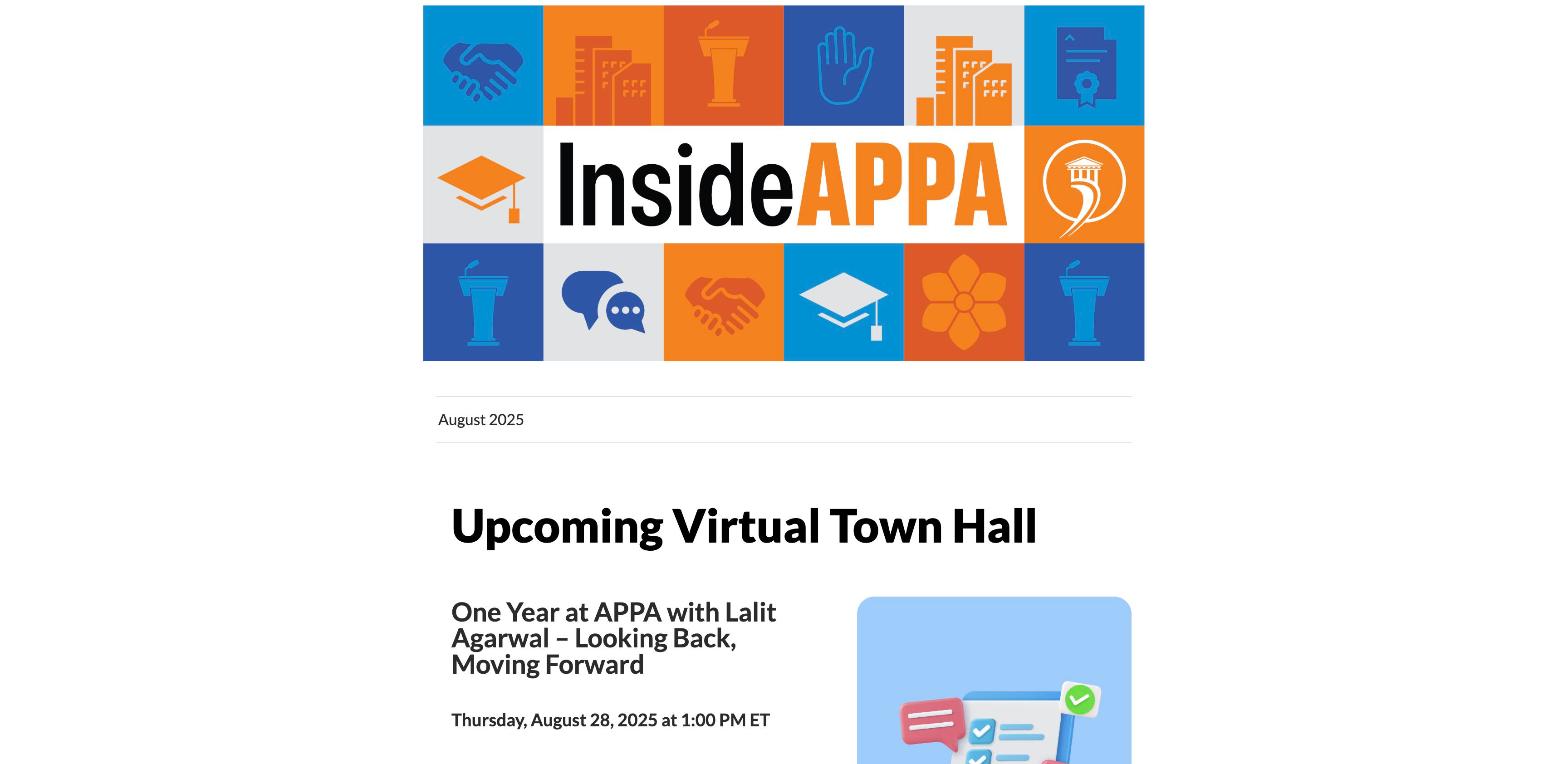 InsideAPPA August 2025 issue preview