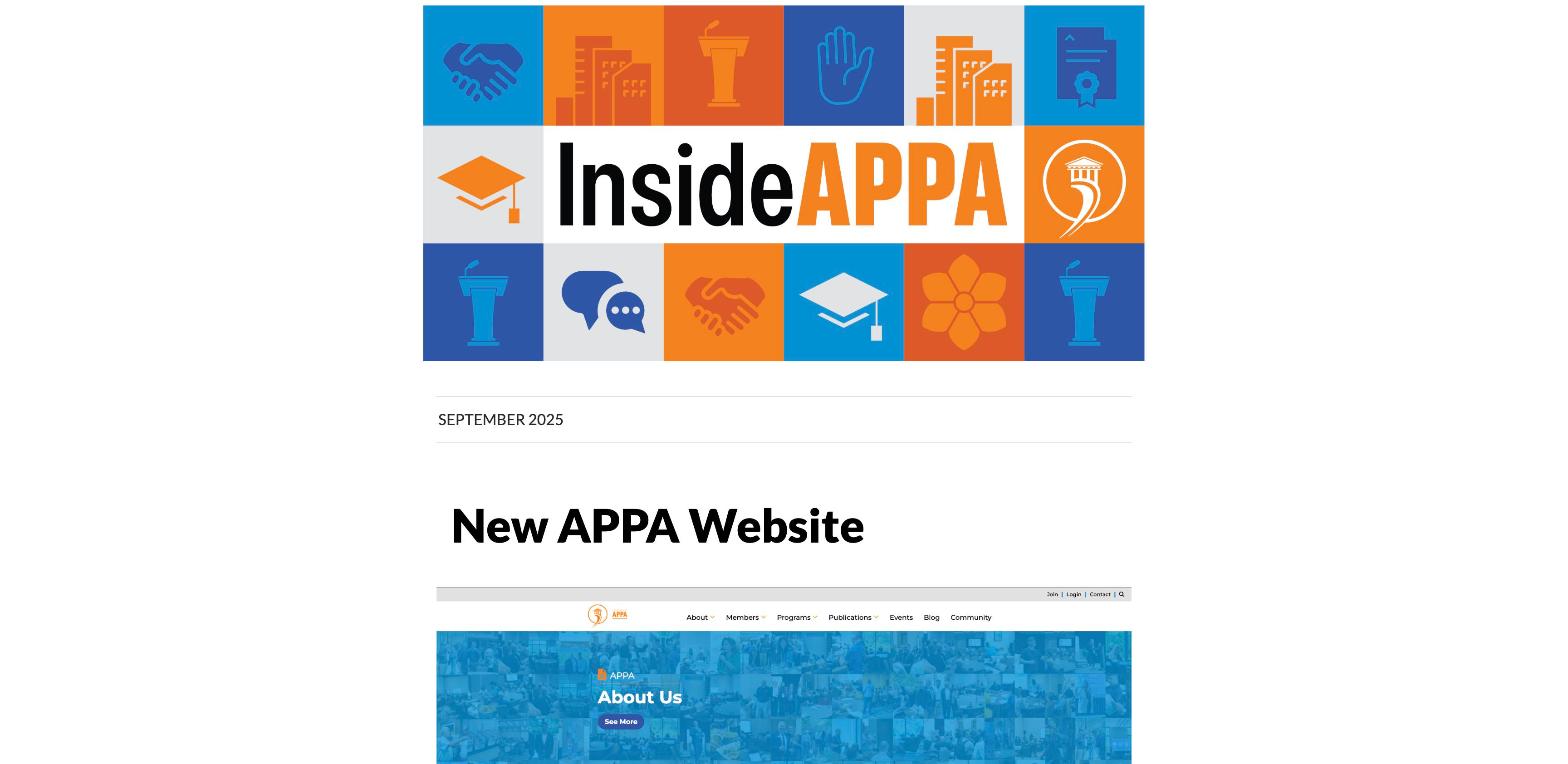 InsideAPPA September 2025 issue preview