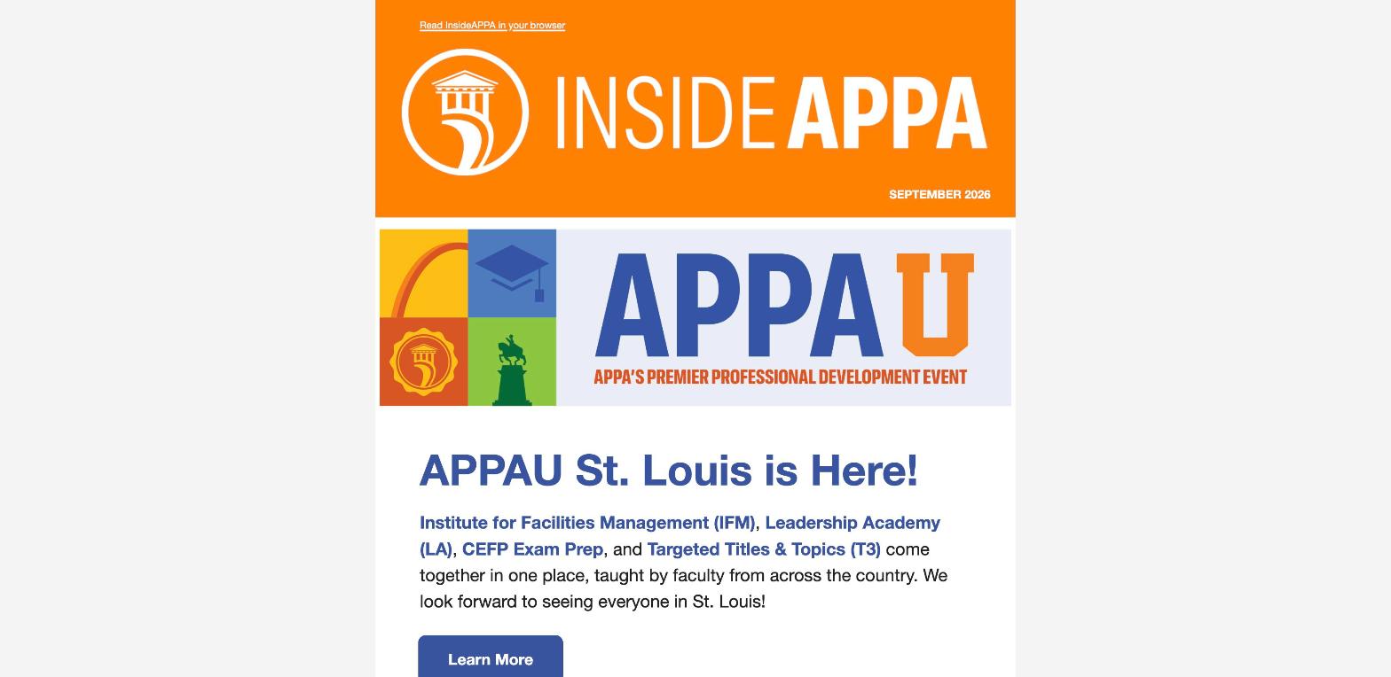 InsideAPPA September 2026 issue preview