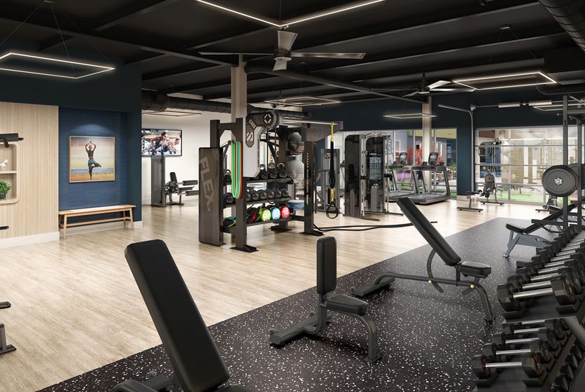 Fitness Room at The Vibe by ucf