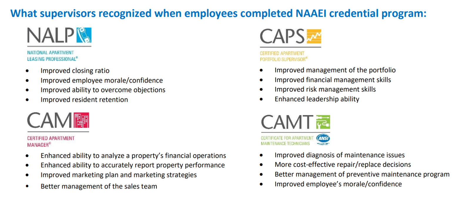 NAAEI Benefits for Both Employers and Employees