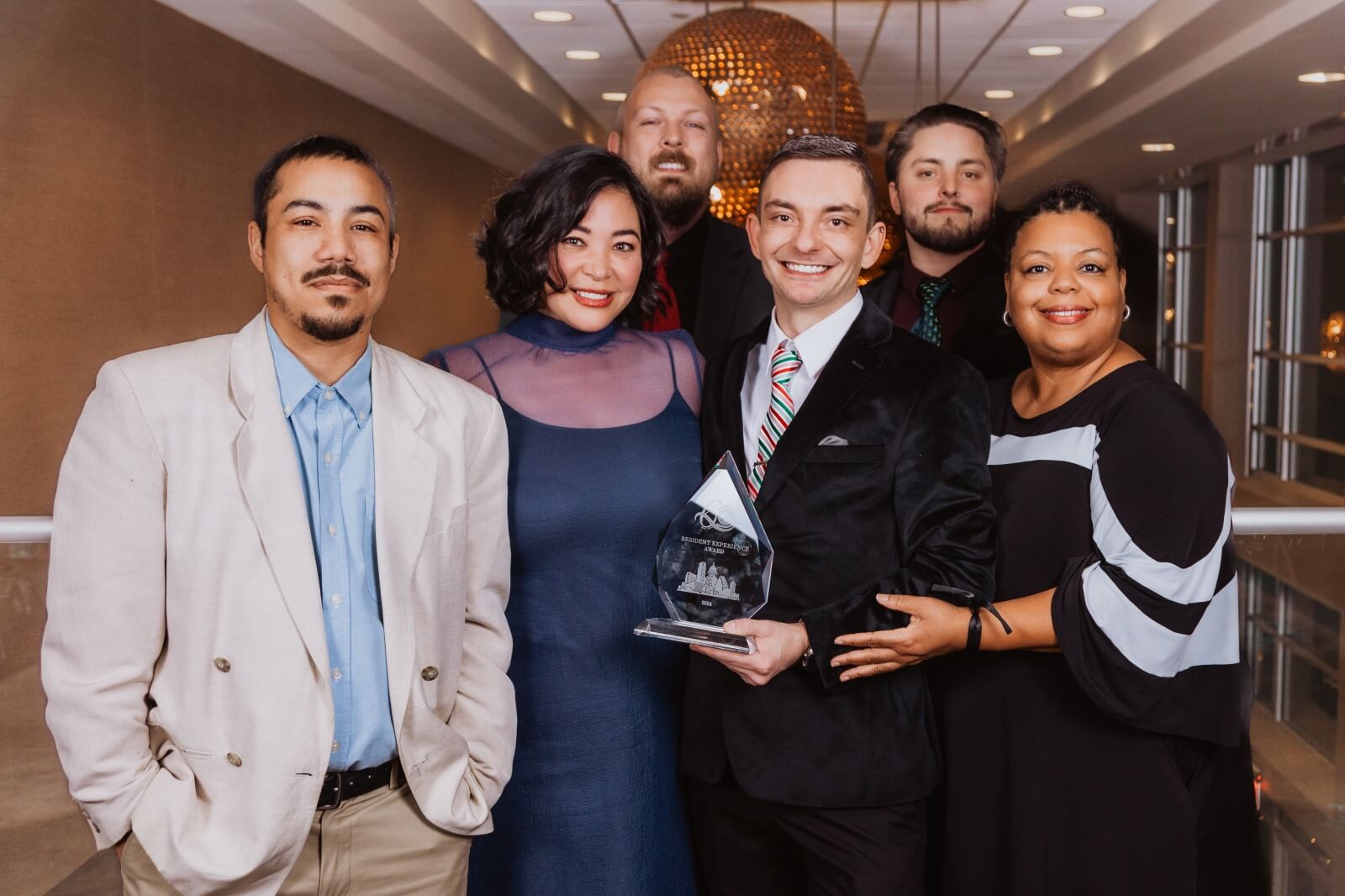 Marq Uptown winning the Resident Experience award in 2024