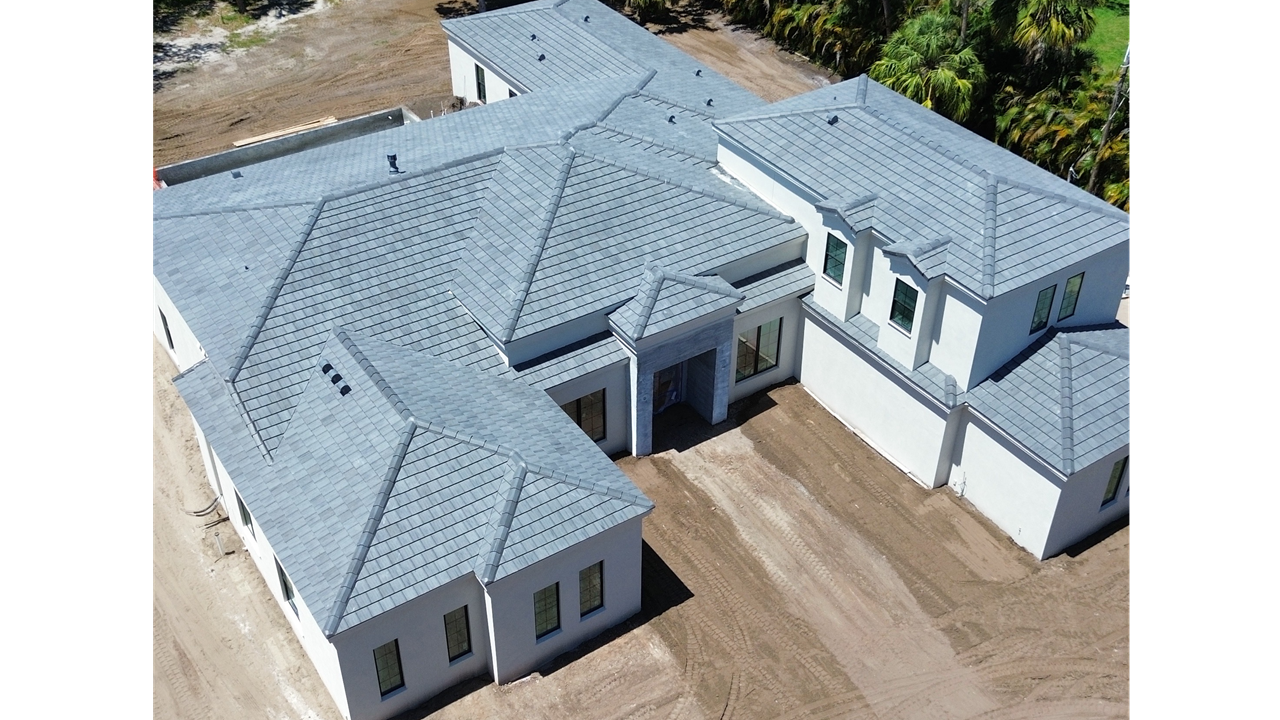 New Construction Tile Roof Installation