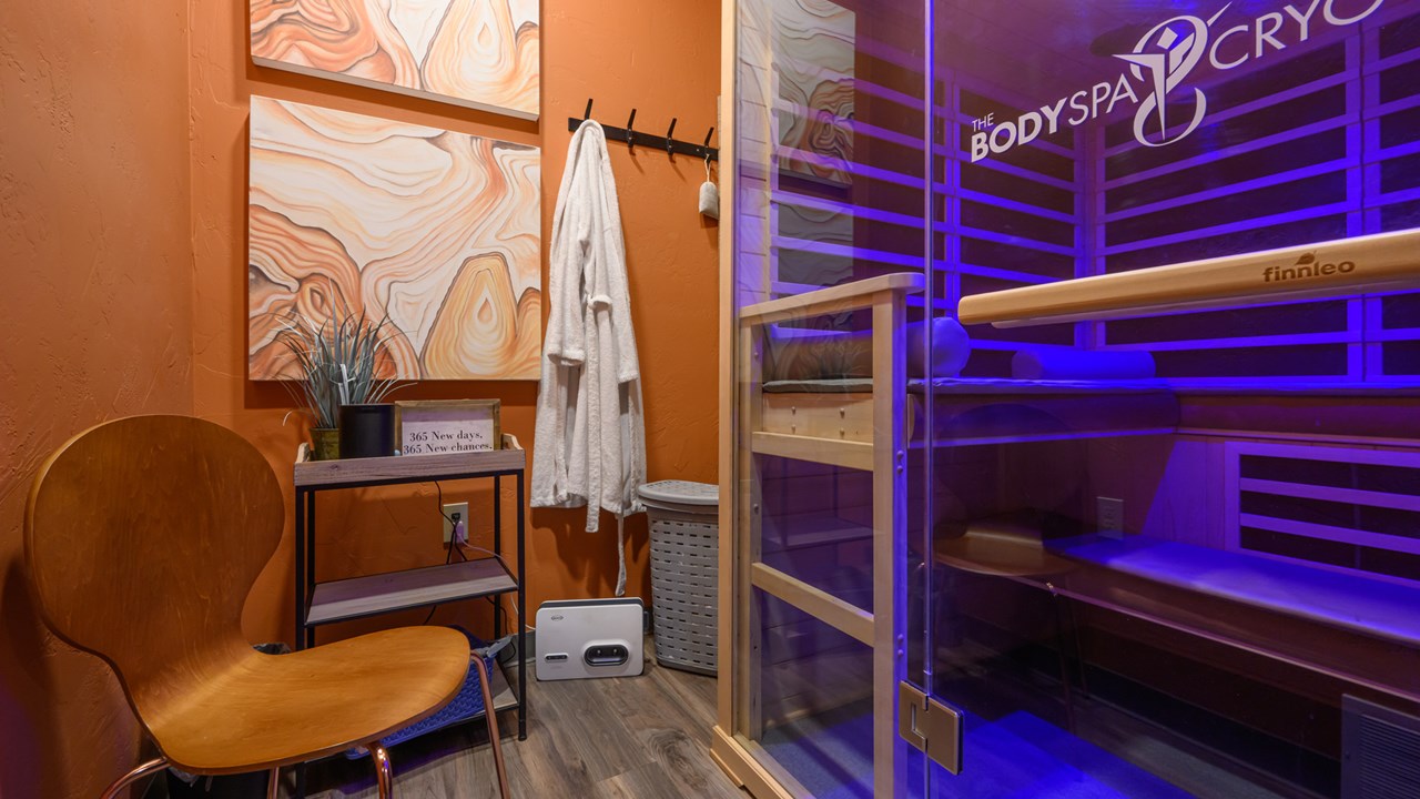 Infrared & Traditional Sauna at The Body Spa & Cryo