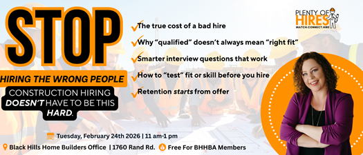 BHHBA: The REAL Cost of a Bad Hire in Construction | Lunch N Learn