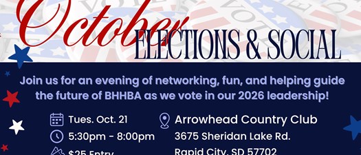 October 21st- Elections & Social Sponsored by Hebron Brick