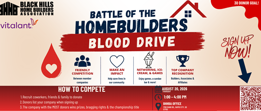 Battle of the HomeBuilders Blood Drive!
