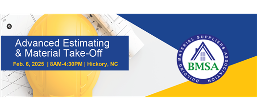 Advanced Estimating & Material Take-Off---In Person  