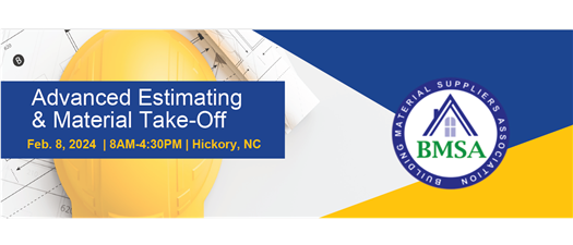 Advanced Estimating & Material Take-Off---In Person 