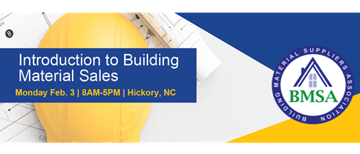 Introduction to Building Material Sales---In Person   