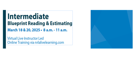 Intermediate Blueprint Reading & Estimating---Virtual     