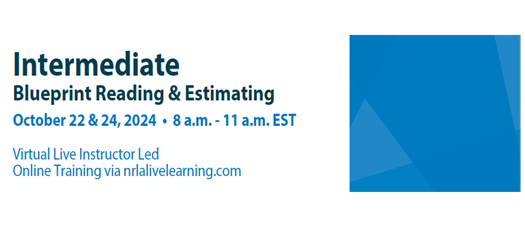 Intermediate Blueprint Reading & Estimating---Virtual       