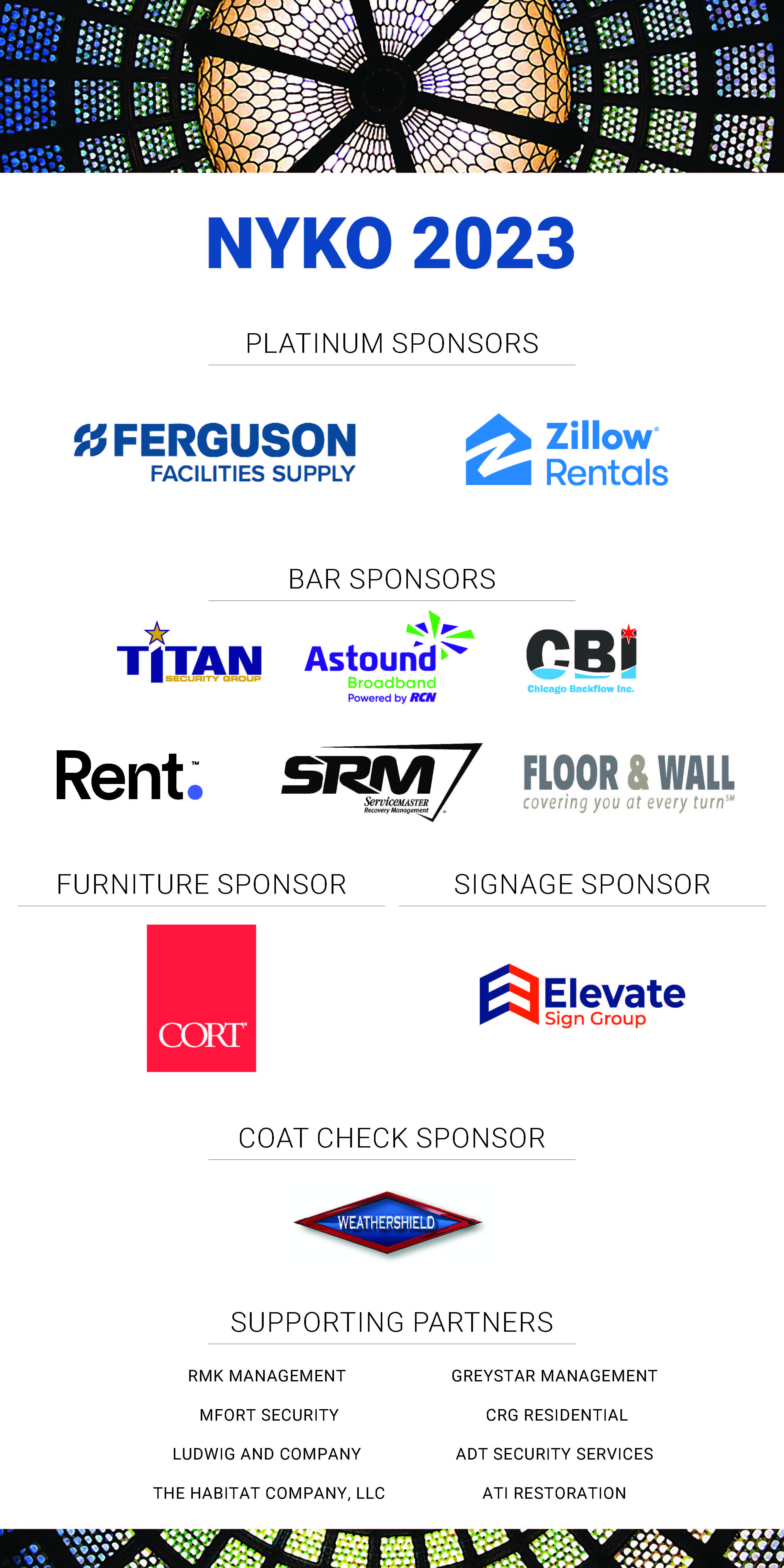 2023 NYKO sponsors