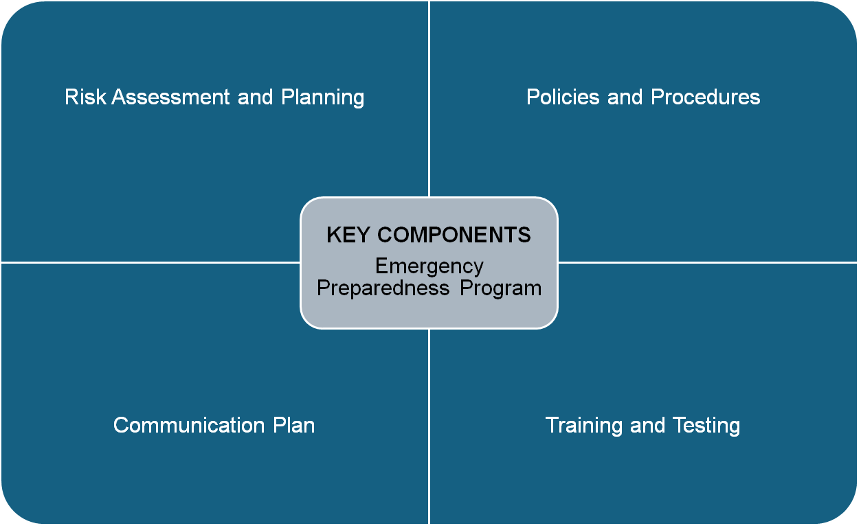 Emergency Prep ProgramEmergency Preparedness Program Risk Assessment and Planning Policies and Procedures Communication Plan Training and Testing