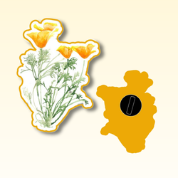 Golden Poppy Pin