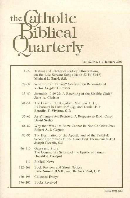 Catholic Biblical Quarterly