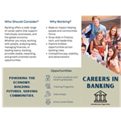 Careers In Banking Tri-Fold Brochure