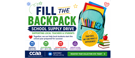 CCAA Fill the Backpack School Supply Drive