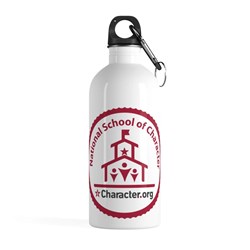 National School of Character - Steel Water Bottle