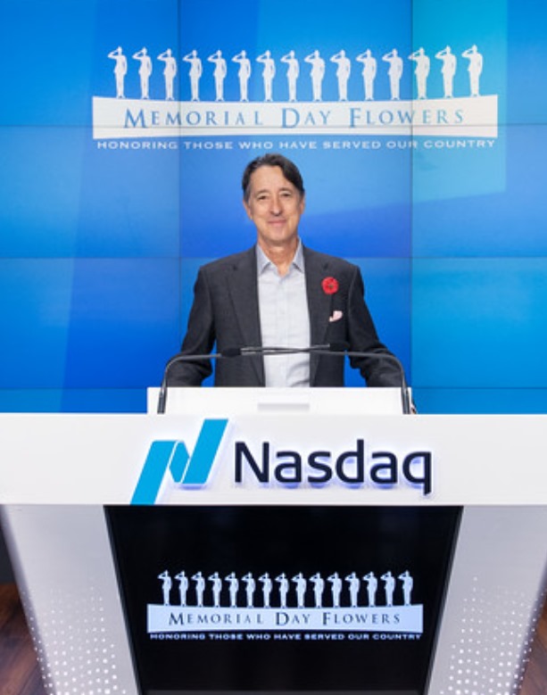 Ramiro Penaherrera ringing the opening bell at Nasdaq, Friday, May 24, 2024