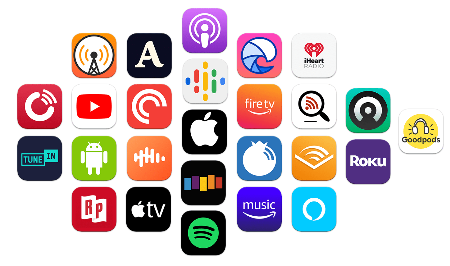 podcast icons