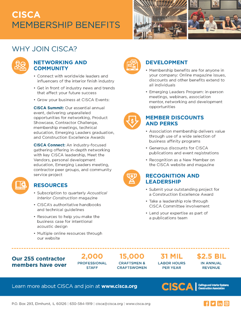 CISCA Member Benefits