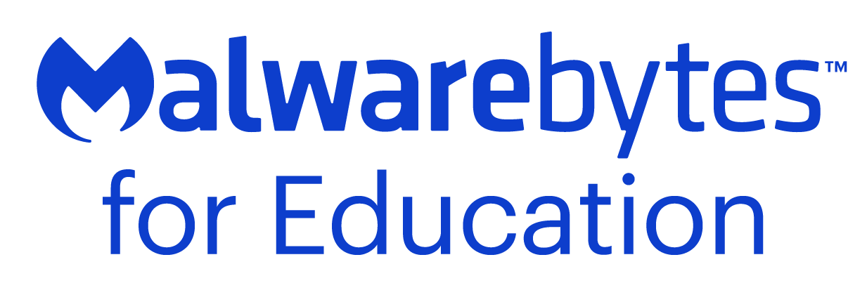 Malwarebytes Stacked Logo in Blue