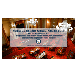 California Bill Tracking with LegInfo