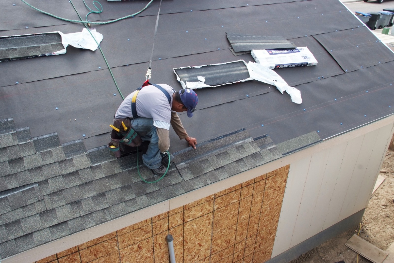 People standing in front of a sign