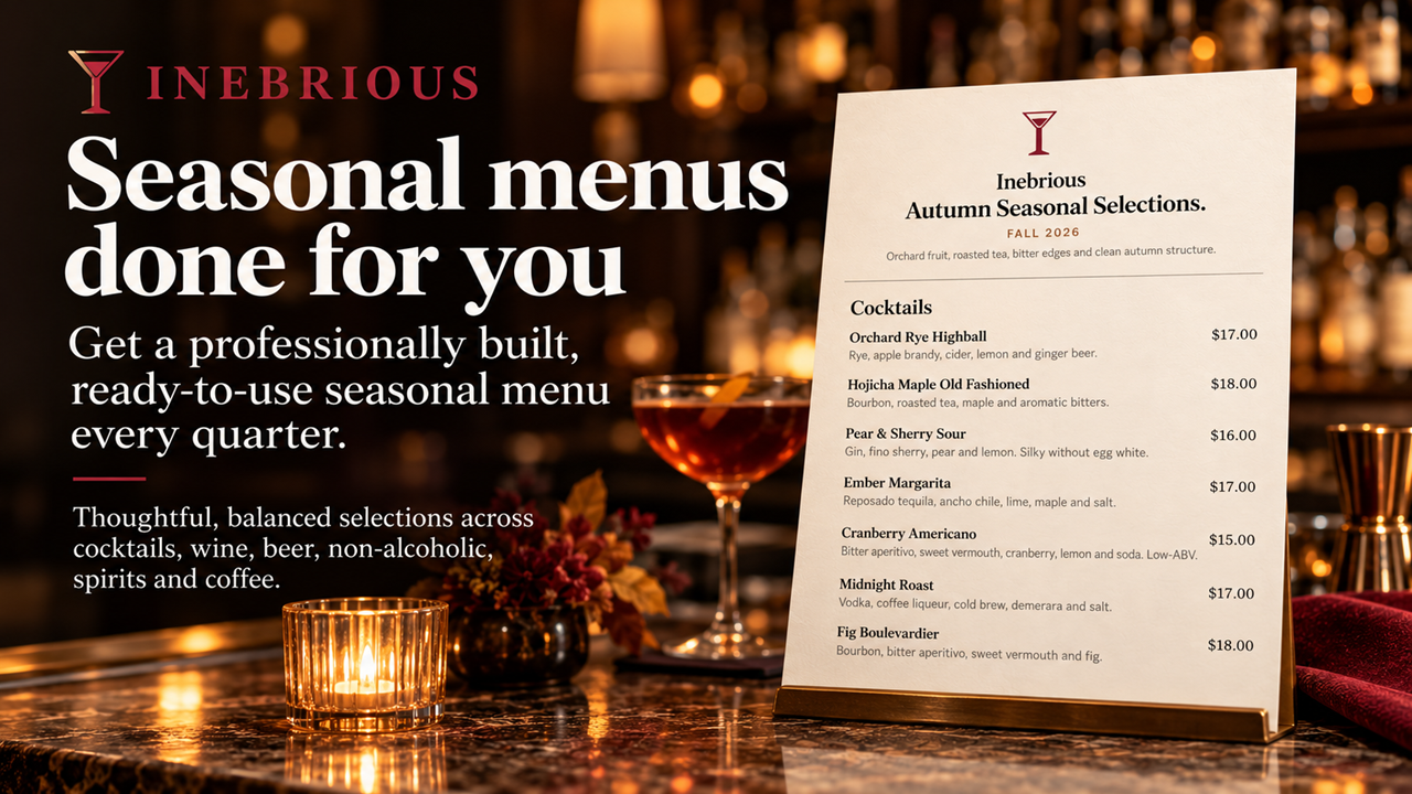 Printed Menu
