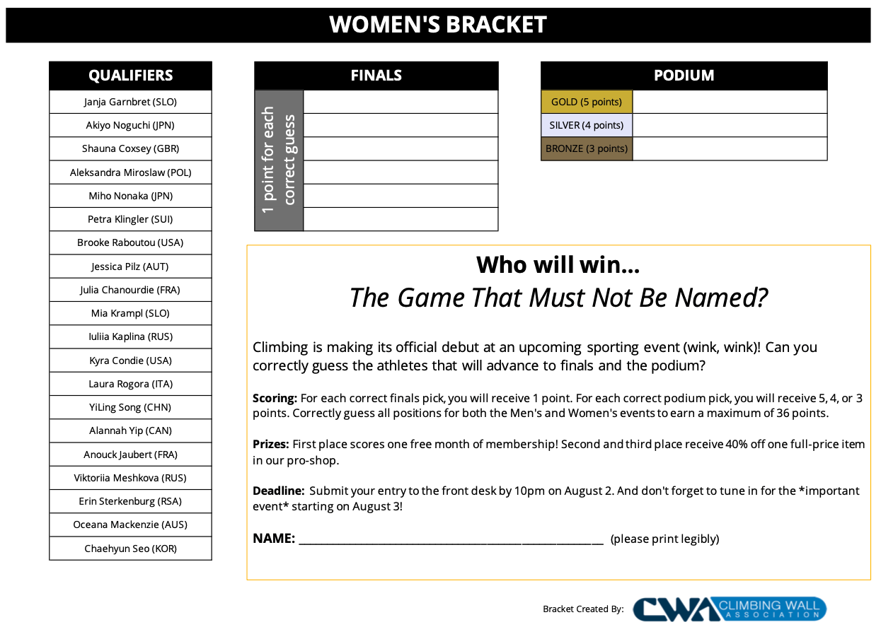 Climbing bracket preview