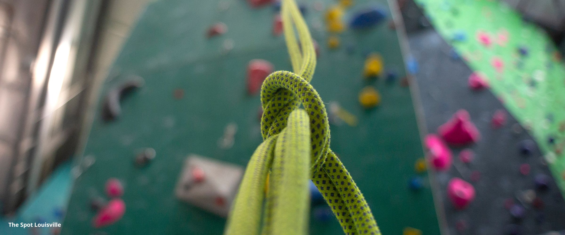 Rope in indoor climbing gym