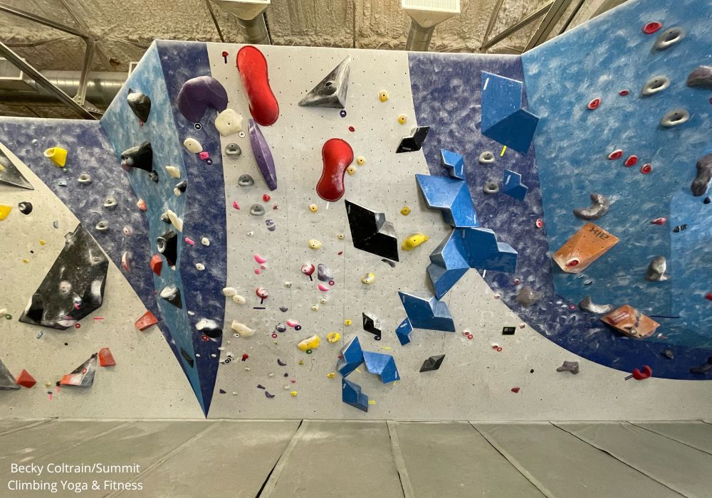 Routesetting in indoor climbing gym