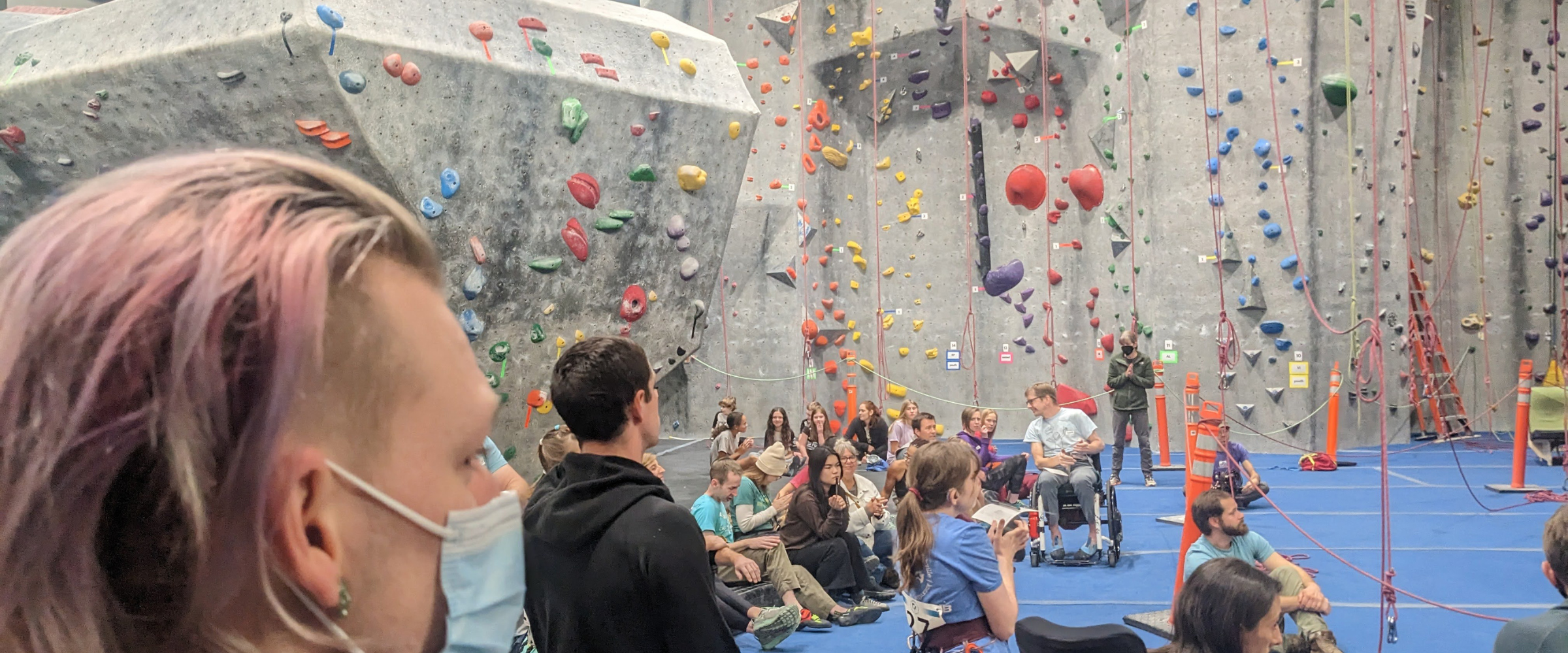 Indoor climbing gym