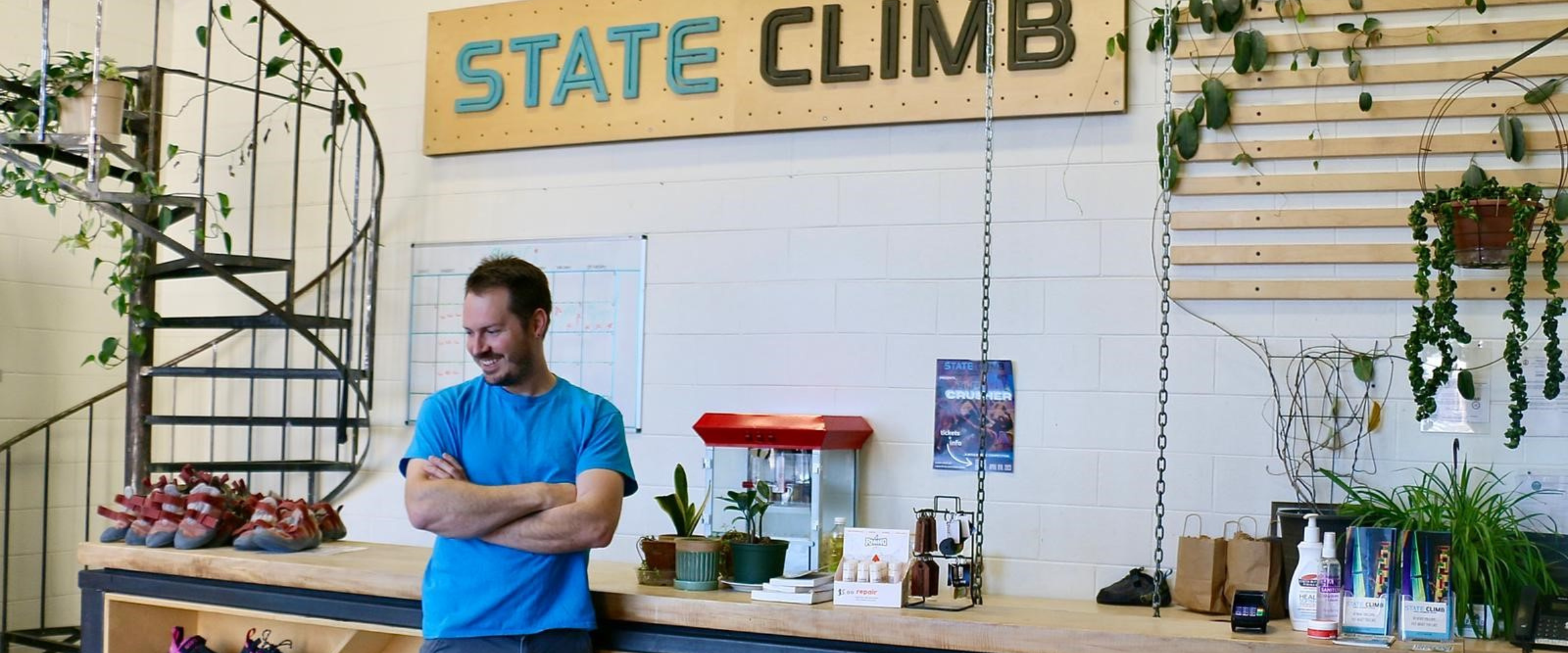 indoor climbing gym state climb virginia