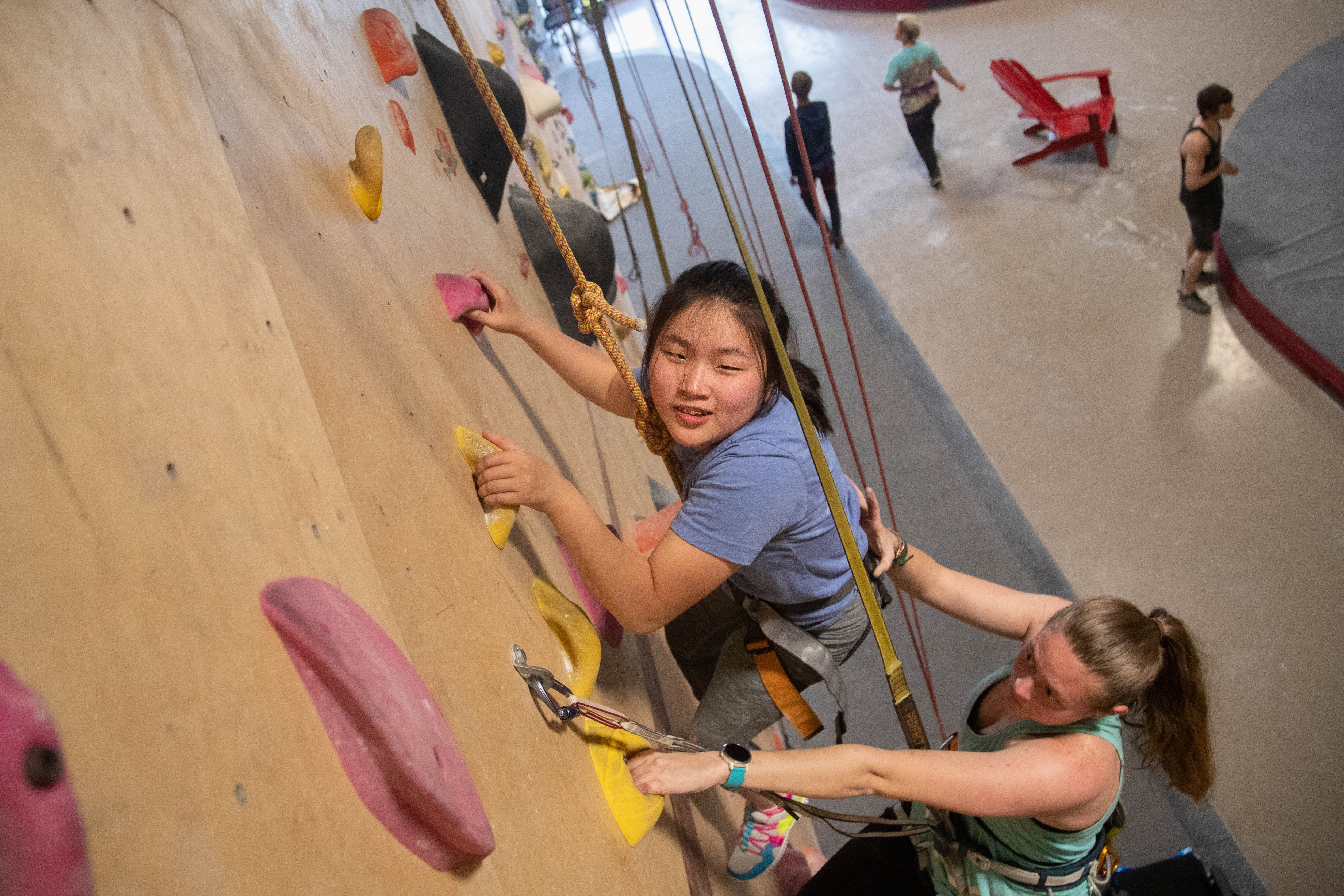 Yashu climbing