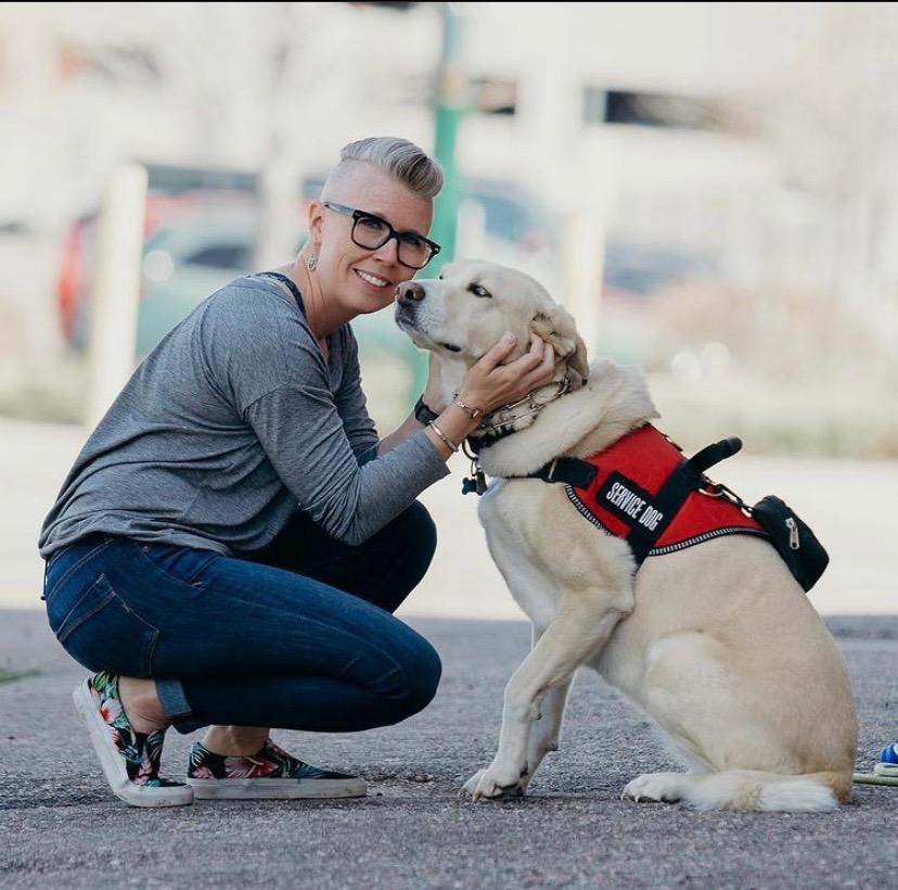 Paula Horwitz with her dog