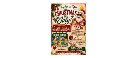 Herbz and Spicez Christmas in July!