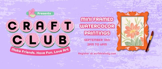 Mini Framed Watercolor Painting