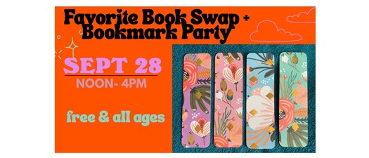 Favorite Book Swap + Bookmark Party