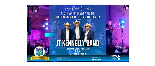 JT Kennelly Band at the Fargo Public Library