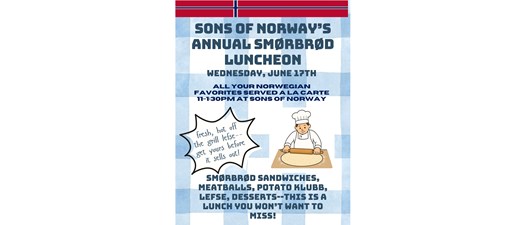 Sons of Norway's Annual Smorbord Luncheon