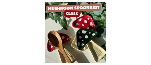 Mushroom Spoon Rest/Plate Class